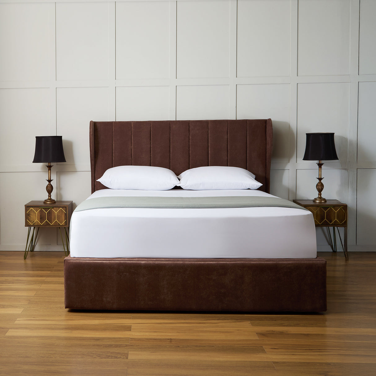 Lexi Winged Ottoman Bed Frame