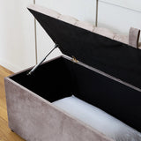 Chesterfield Ottoman Blanket Storage Box